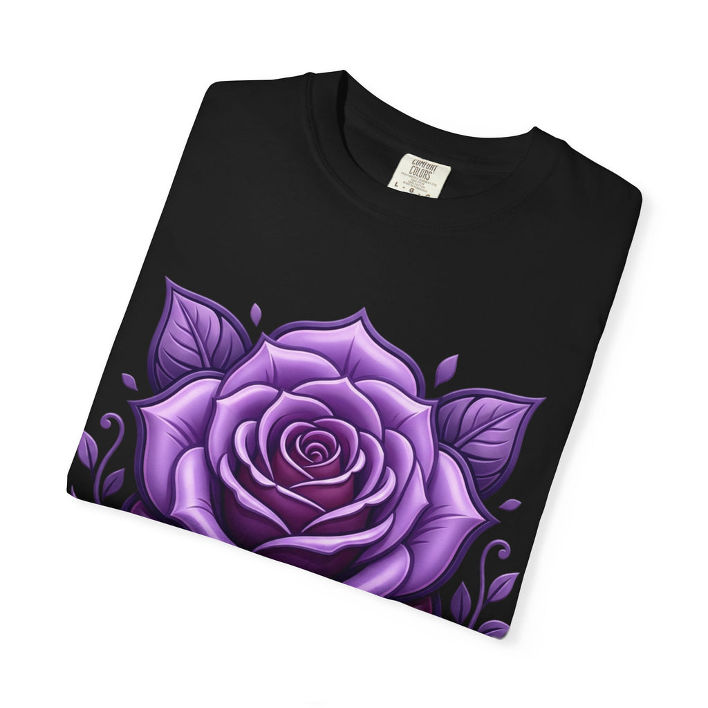 Purple Rose Graphic T-Shirt