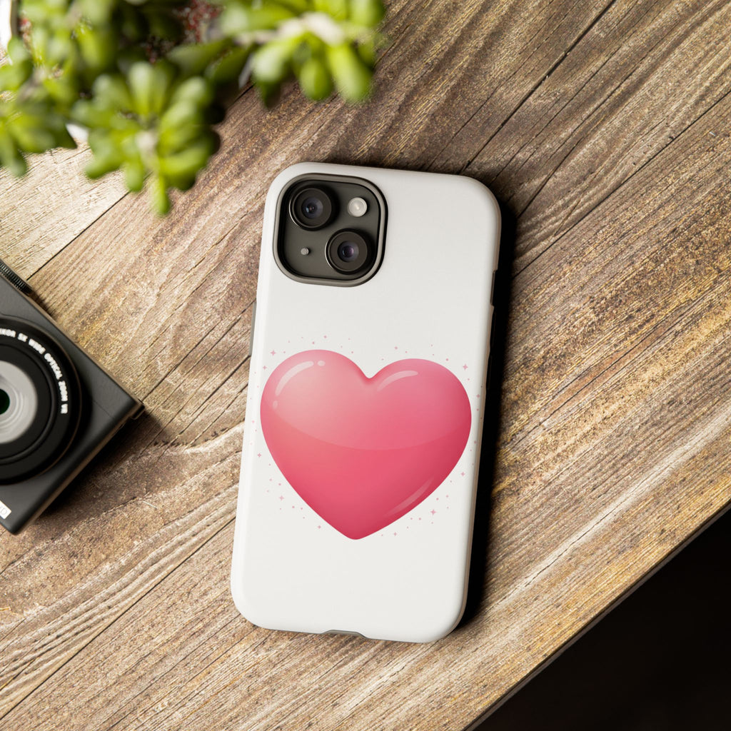 Heart Emoji Tough Case — Cute Pink Heart Phone Case for iPhone & Android