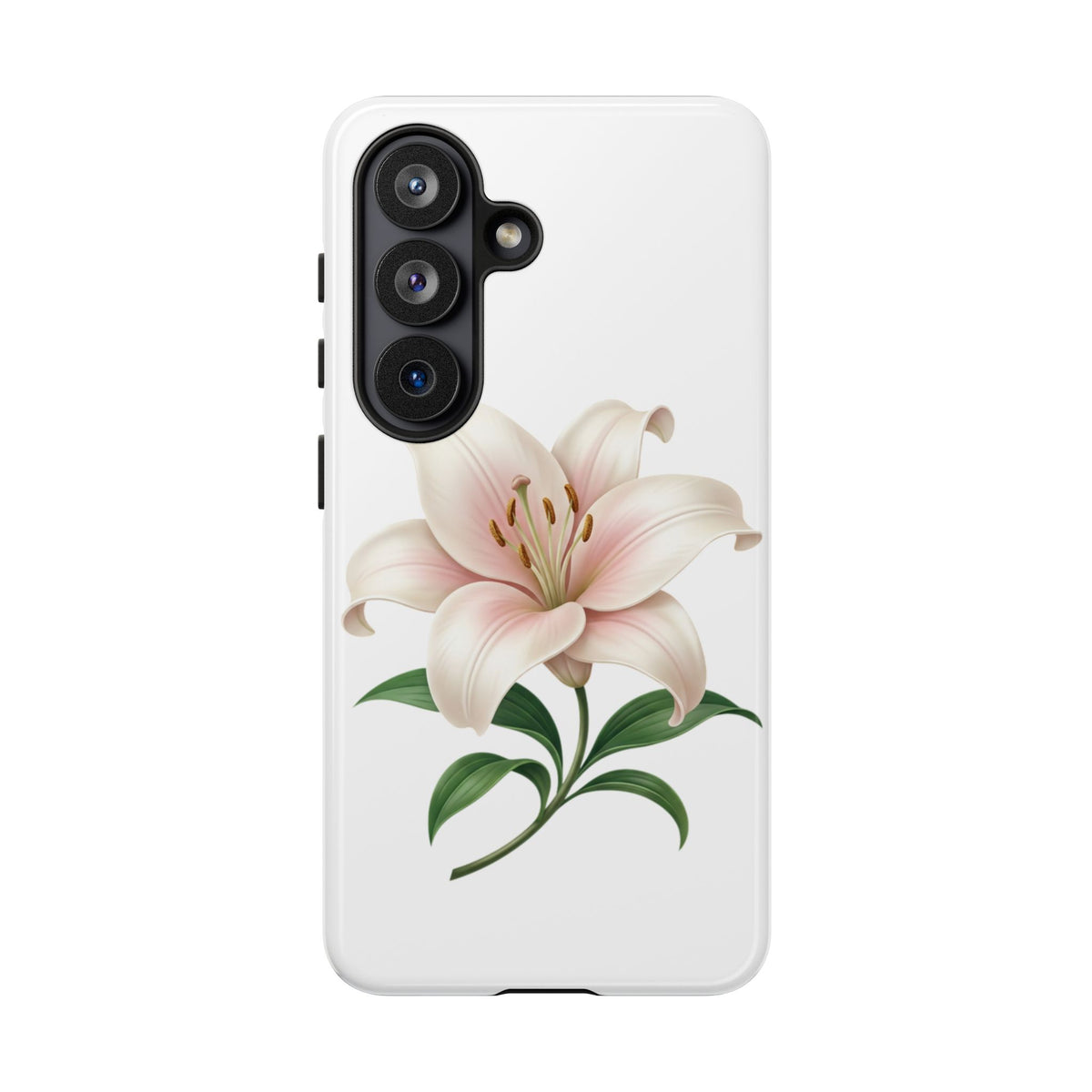 Floral Lily Phone Case — Pink Lily Tough Protective Cover