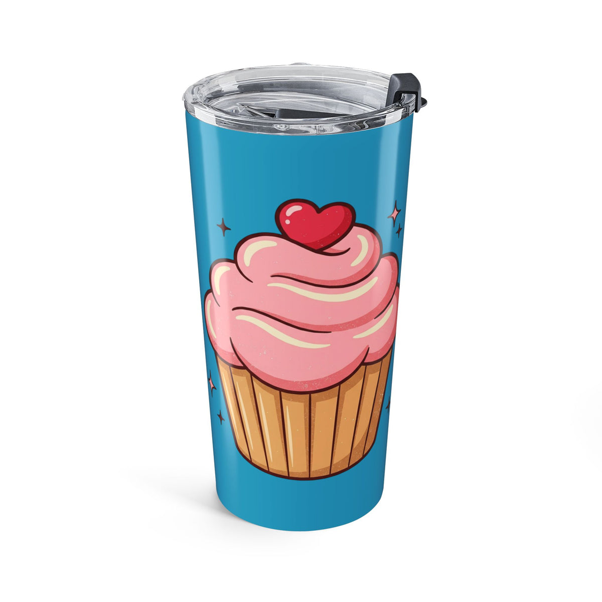 Pink Cupcake Tumbler 20oz- Turquoise