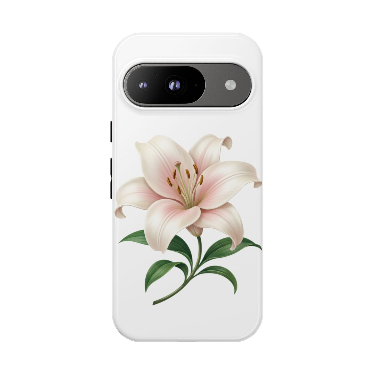 Floral Lily Phone Case — Pink Lily Tough Protective Cover