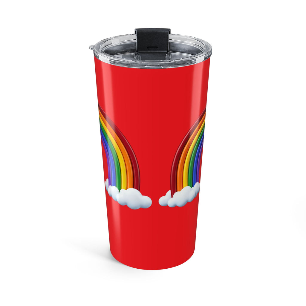 20oz Rainbow Tumbler - Colorful Cloud Travel Cup