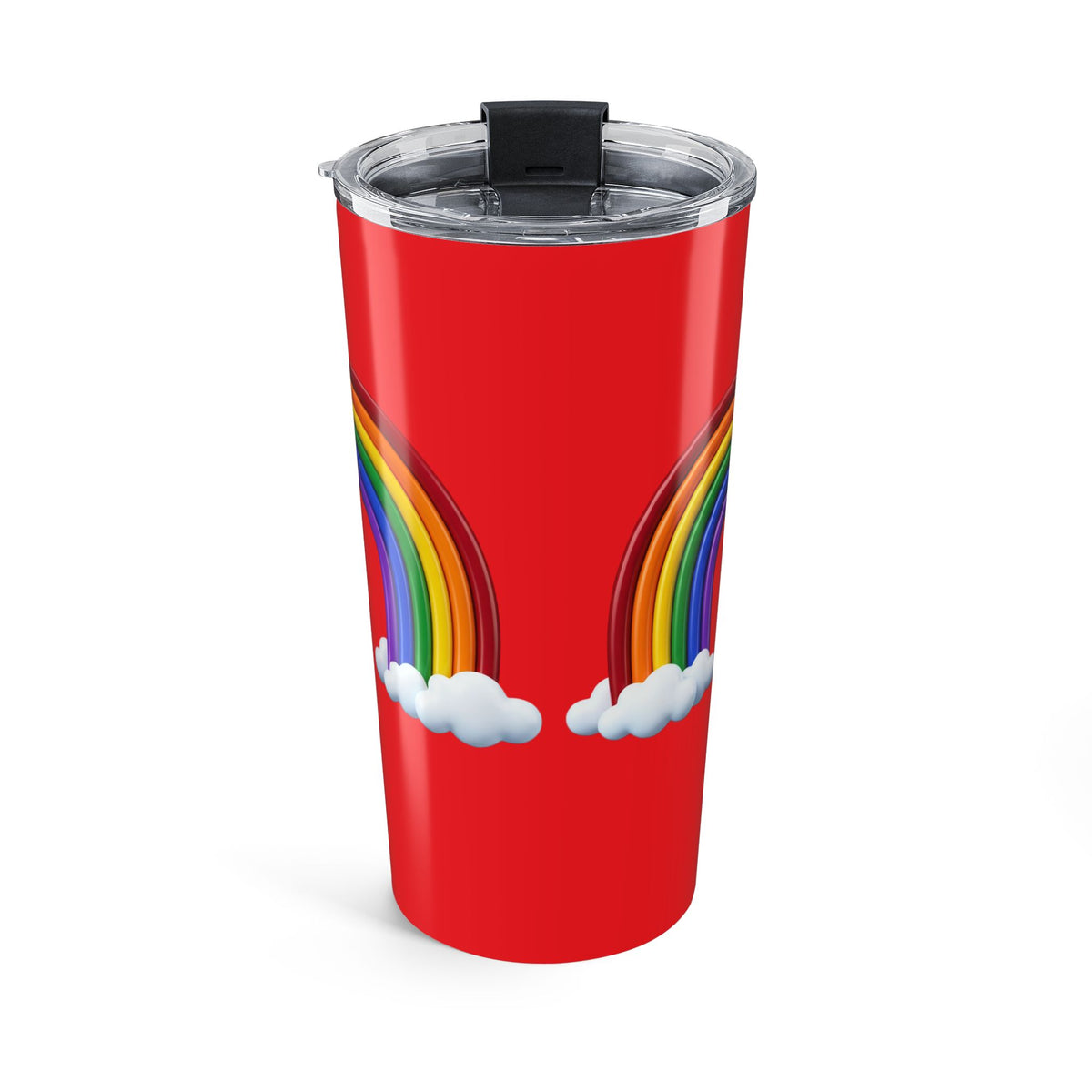 20oz Rainbow Tumbler - Colorful Cloud Travel Cup