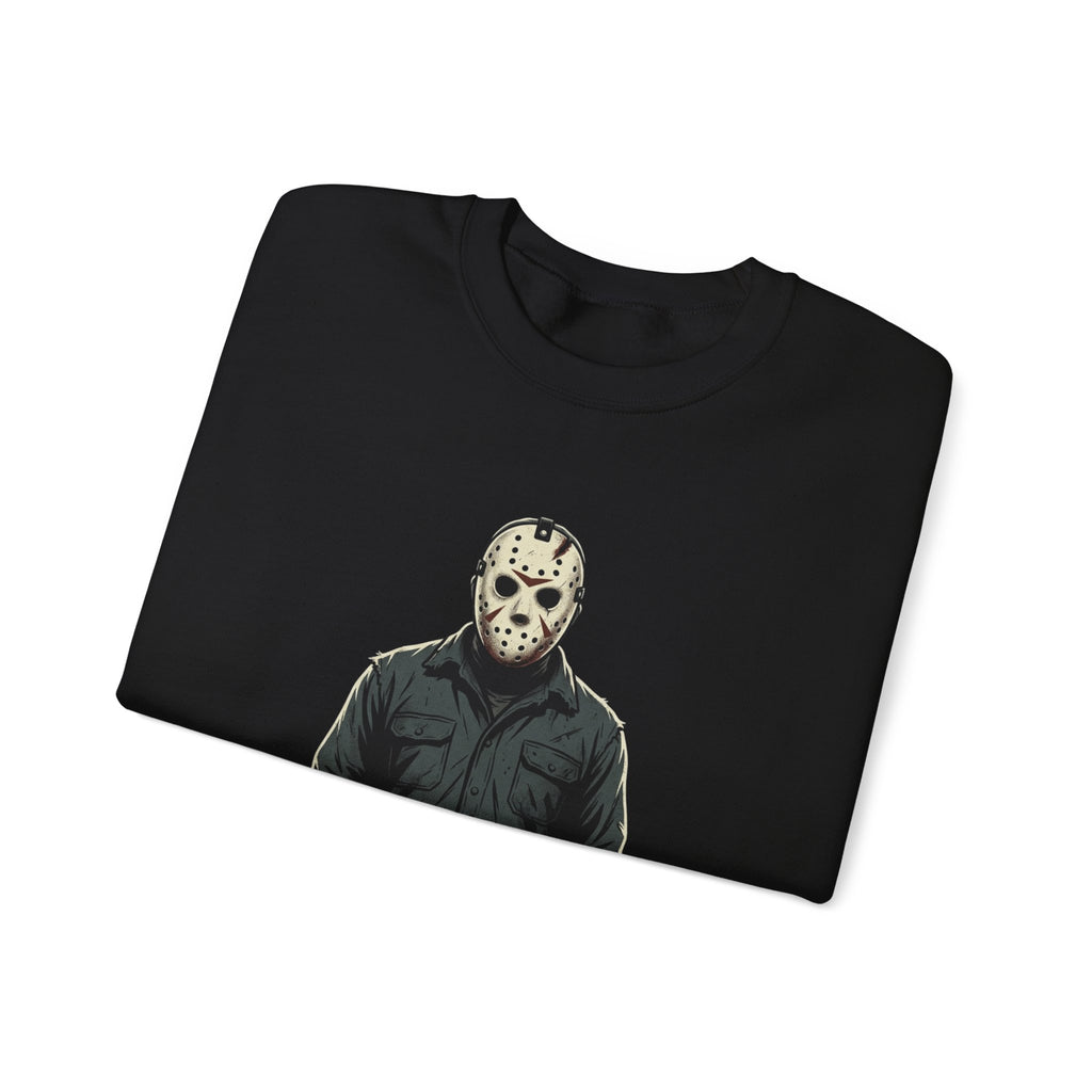 Jason Mask Sweatshirt - Horror Crewneck for Fans of Friday the 13th