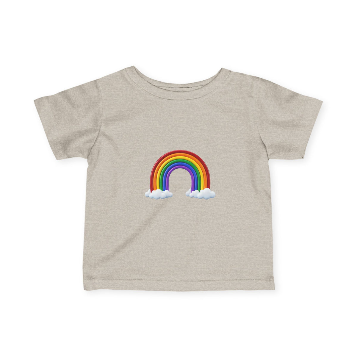 Infant Tee — Rainbow with Clouds Baby T-Shirt