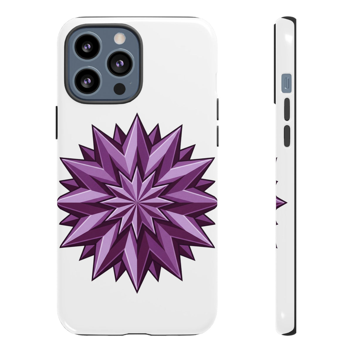 Purple Geometric Star Phone Case