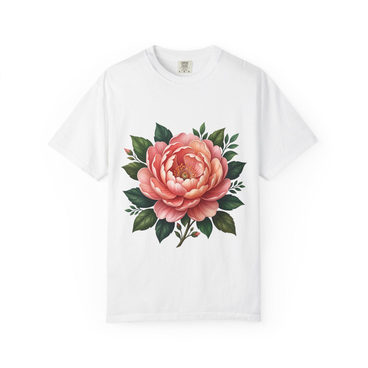 Peony Bloom T-Shirt — Vintage Floral Graphic Tee