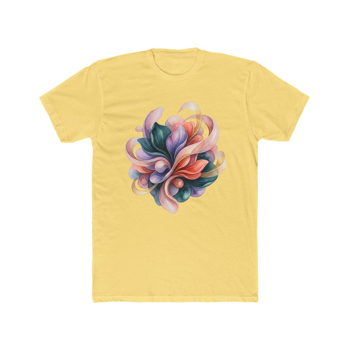 Abstract Floral Swirl T-Shirt — Colorful Psychedelic Art Tee