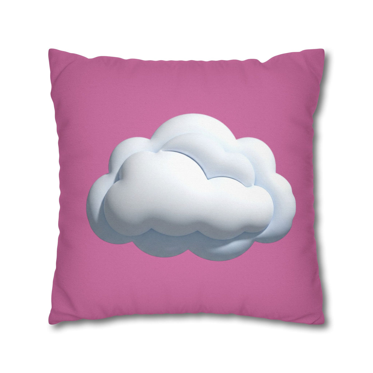 Cloud Graphic Pillowcase — Cute Pink Decorative Throw Pillow Cover