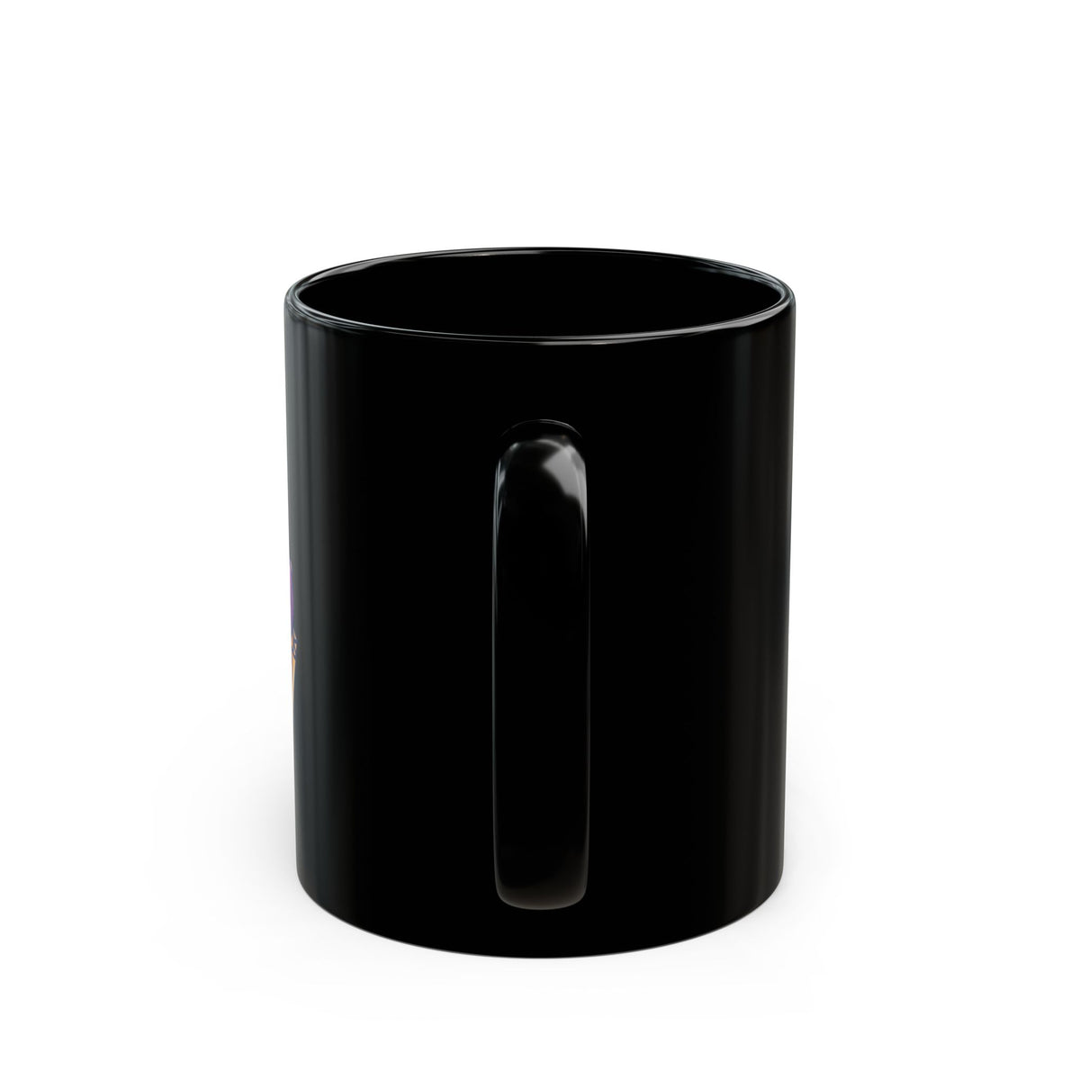 Purple Frosting Cupcake Black Mug (11oz, 15oz)
