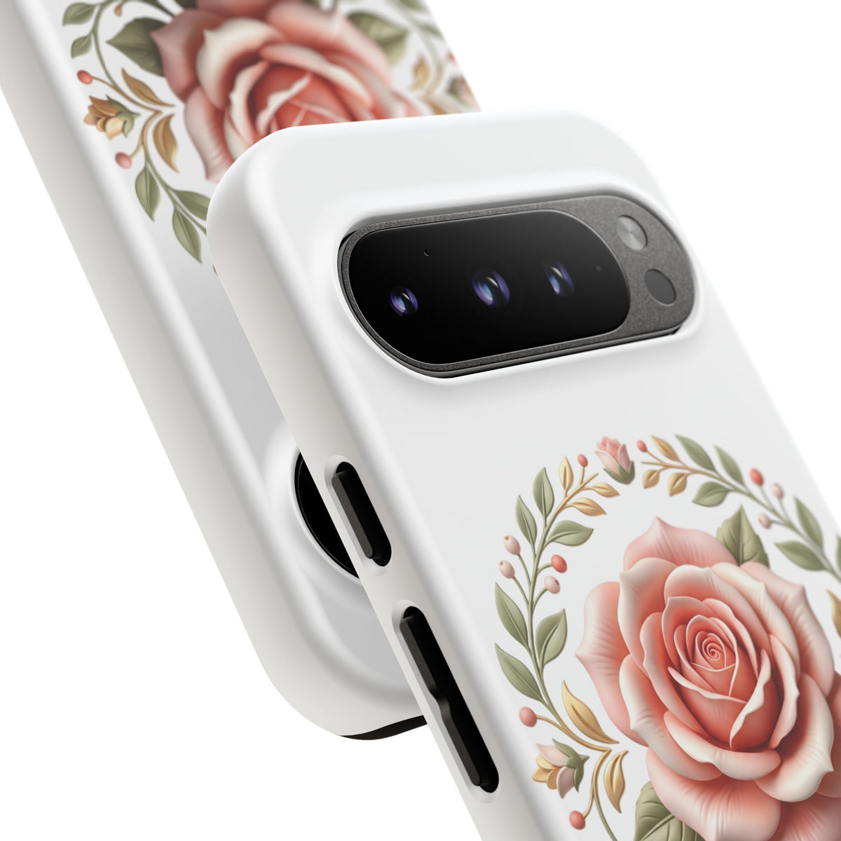 Floral Rose Wreath Tough Phone Case