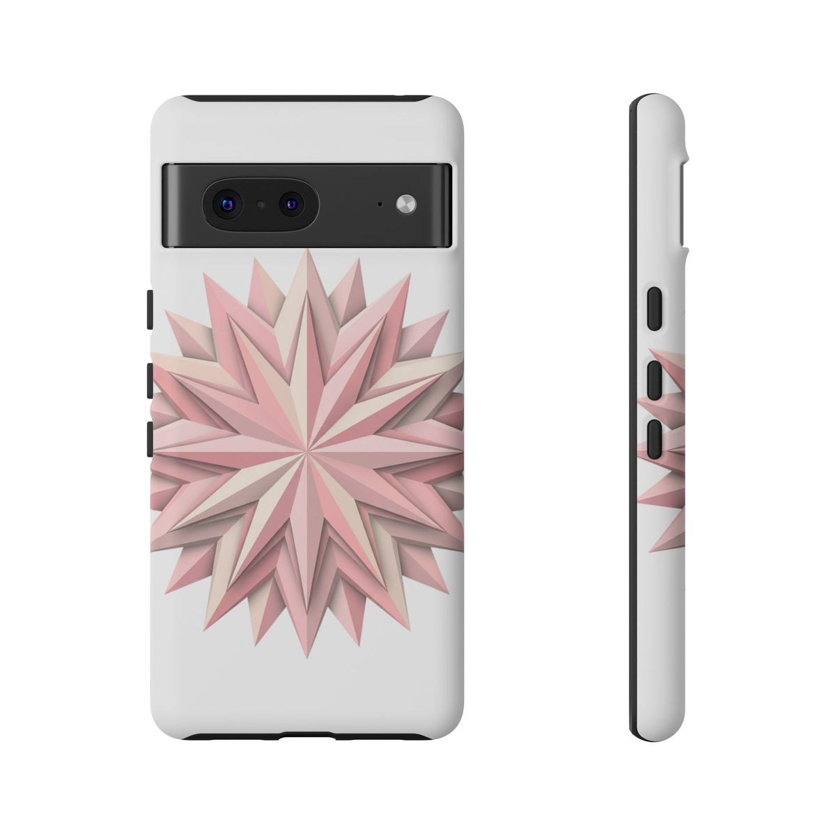 Pink Geometric Star Phone Case — Tough Protective iPhone Cover