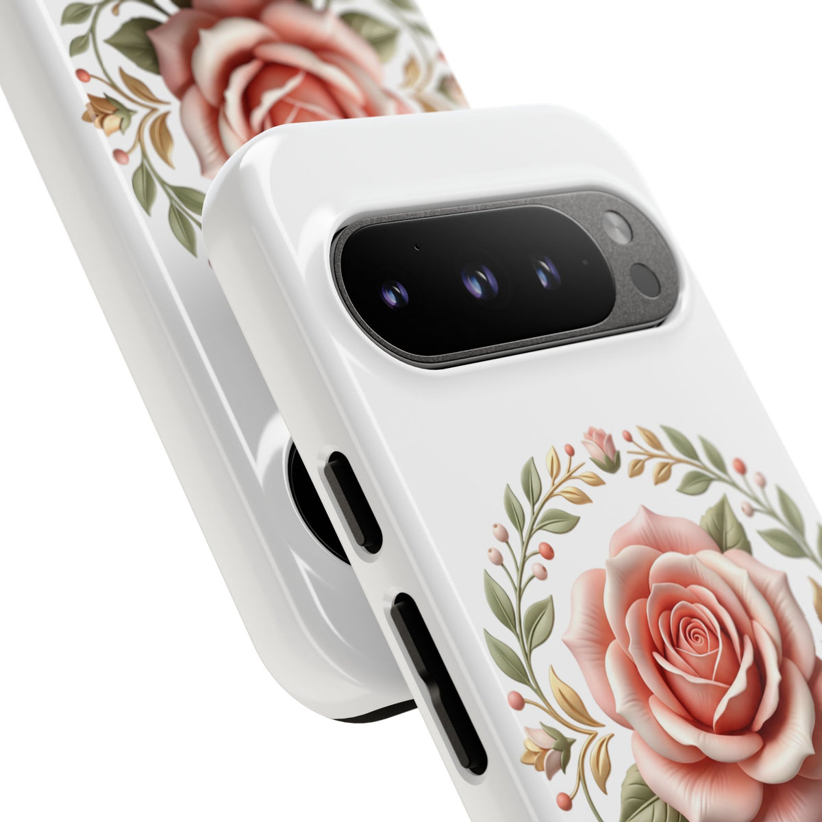 Floral Rose Wreath Tough Phone Case
