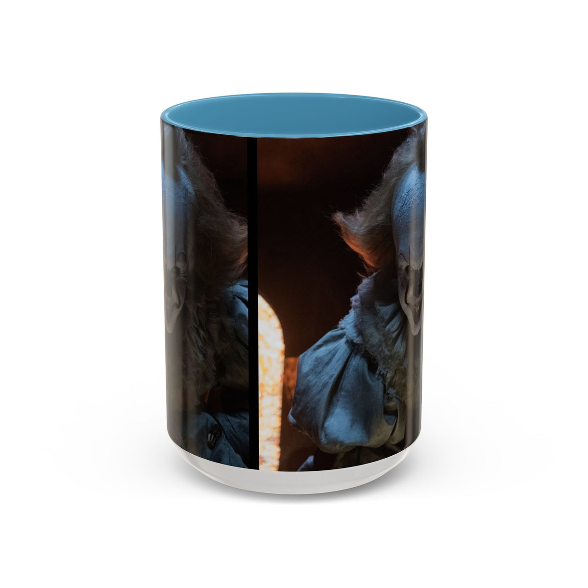 Creepy Pennywise Horror Coffee Mug — Scary Clown Accent Mug (11/15oz)