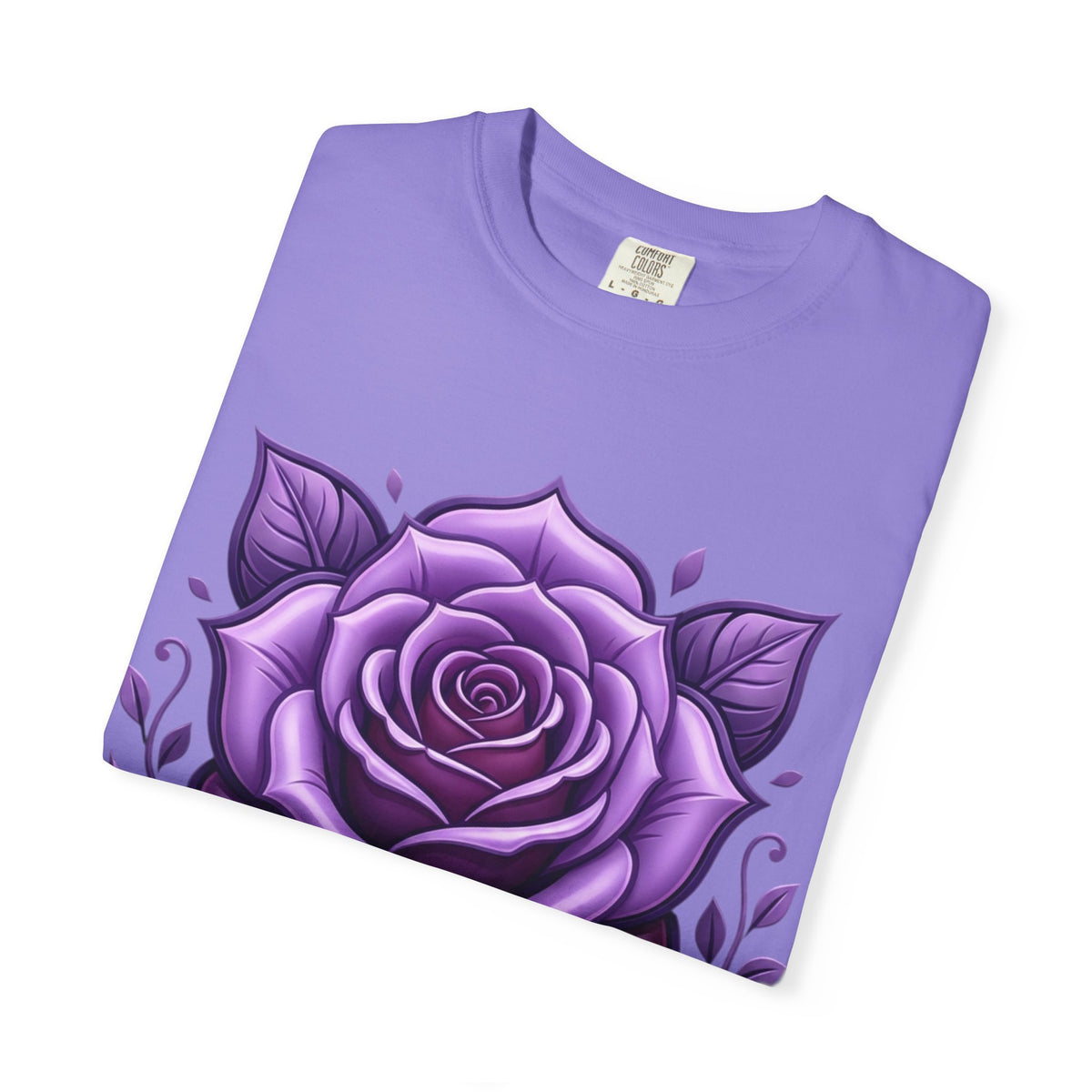 Purple Rose Graphic T-Shirt
