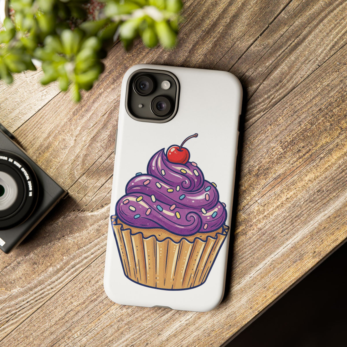 Purple Cupcake Tough Phone Cases