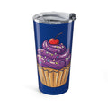 20oz Cup — Navy & Purple Cupcake Insulated Tumbler