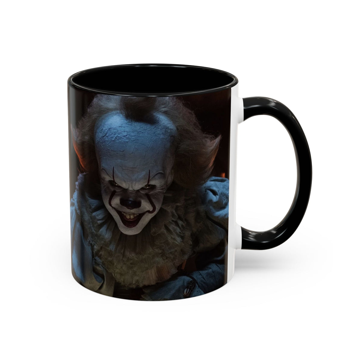 Creepy Pennywise Horror Coffee Mug — Scary Clown Accent Mug (11/15oz)