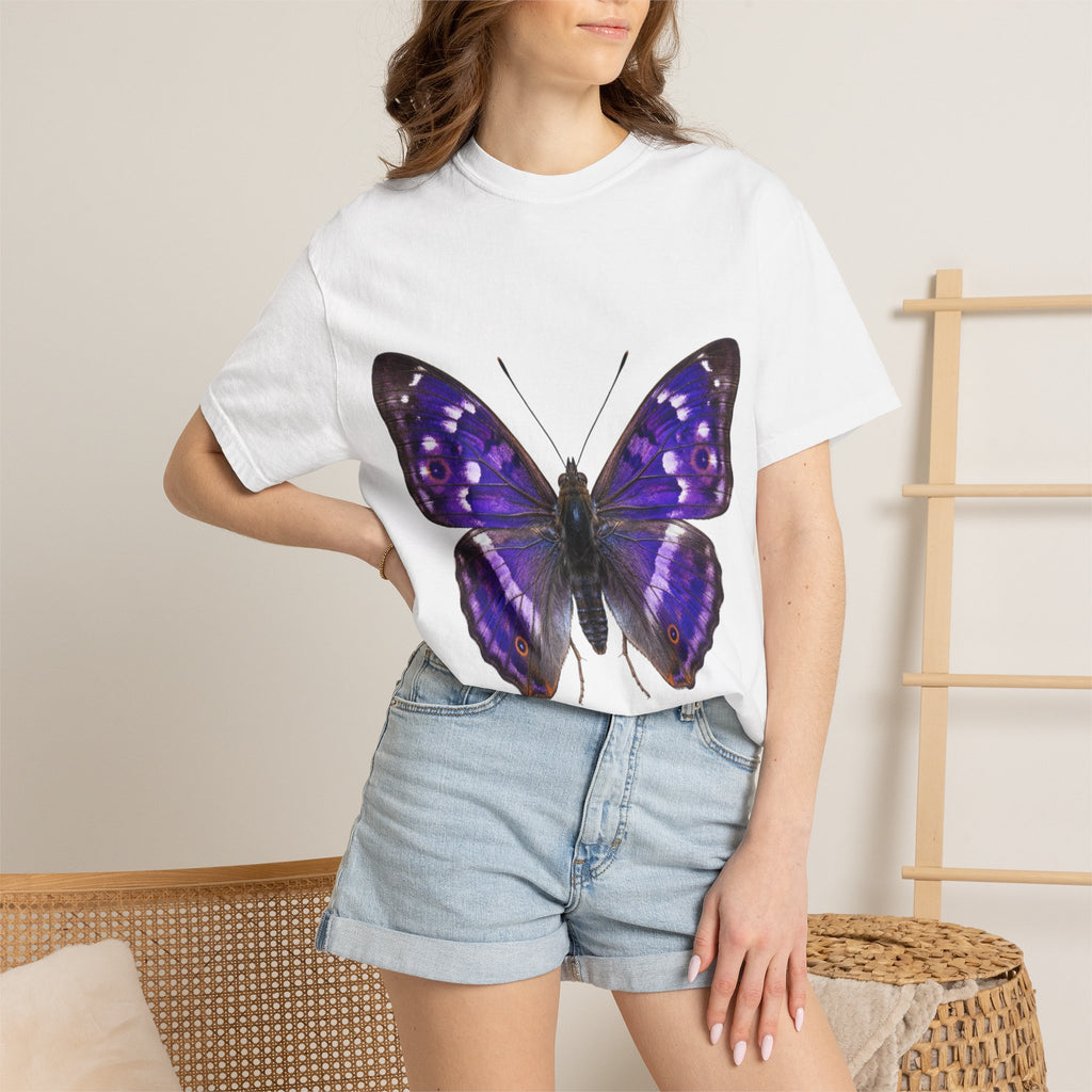 Purple Butterfly T-Shirt — Vibrant Vintage Moth Graphic Tee