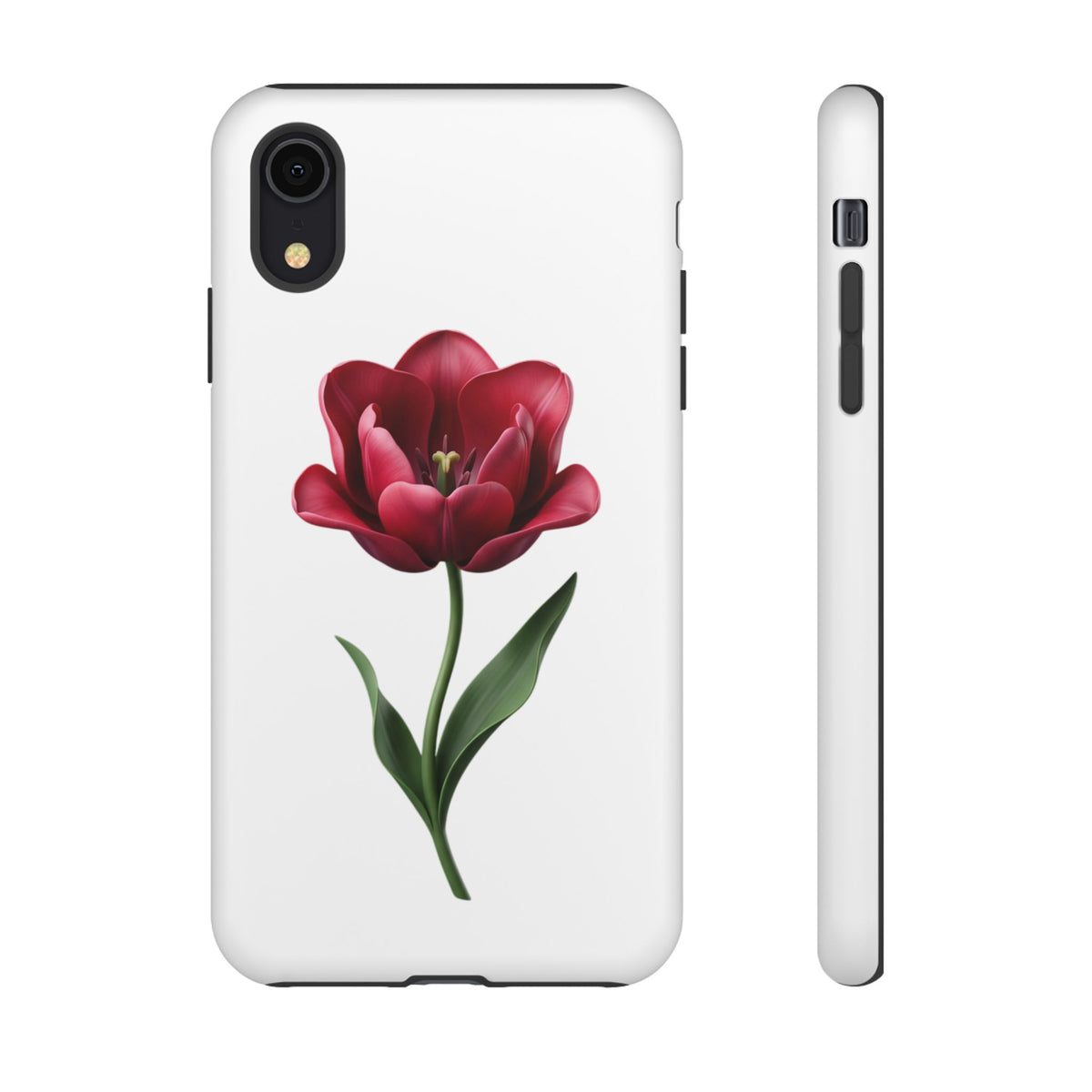 Tulip Floral Tough Phone Case – Protective Blossom iPhone Cover