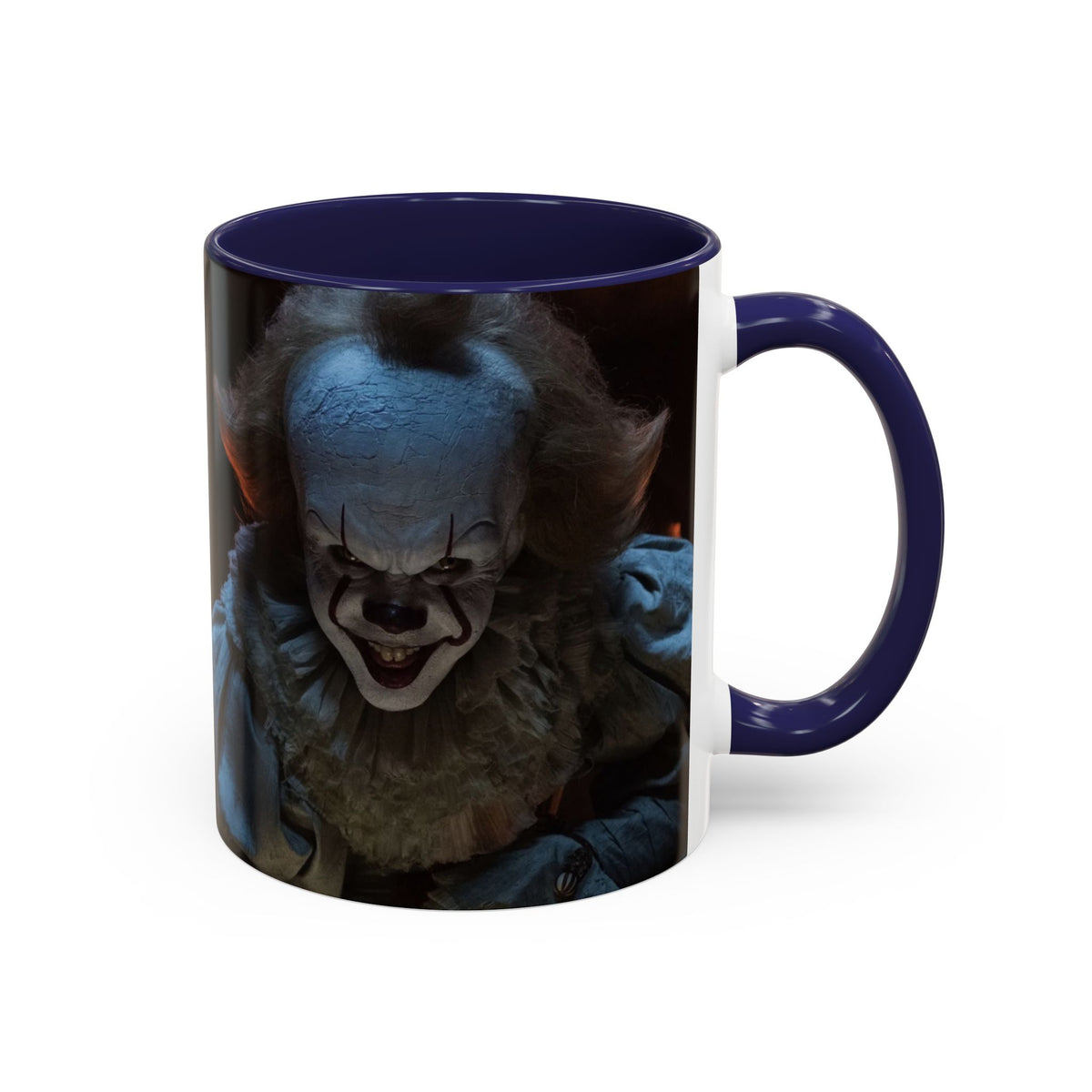 Creepy Pennywise Horror Coffee Mug — Scary Clown Accent Mug (11/15oz)