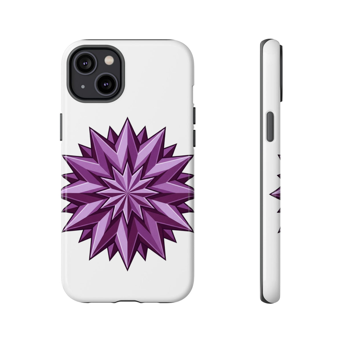 Purple Geometric Star Phone Case