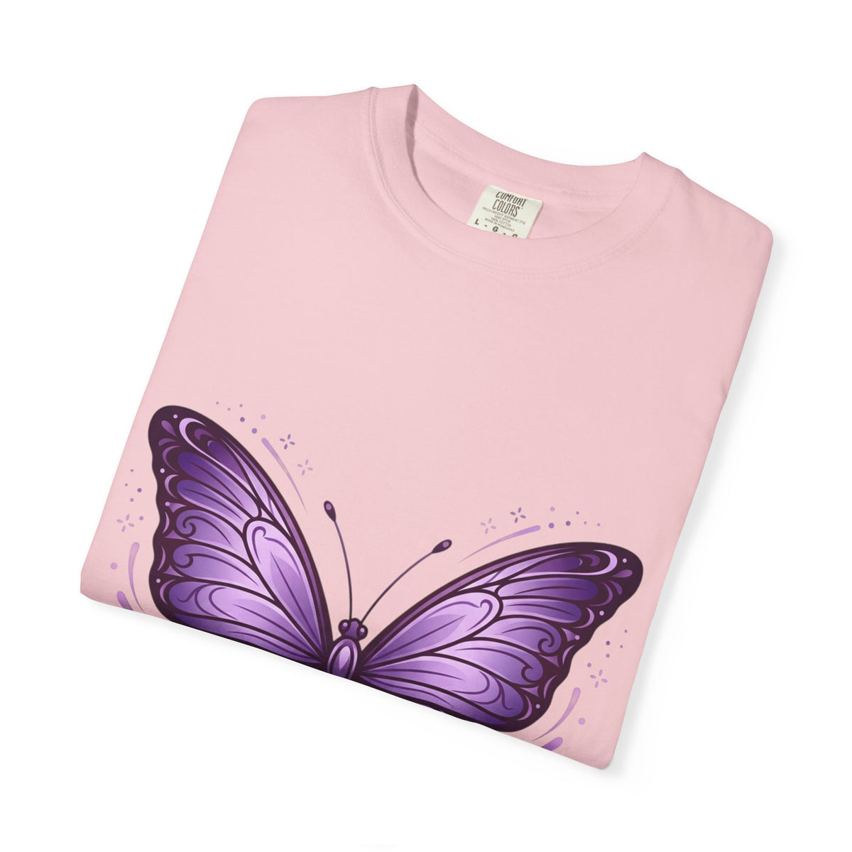 Purple Butterfly T-Shirt — Elegant Monarch Graphic Tee