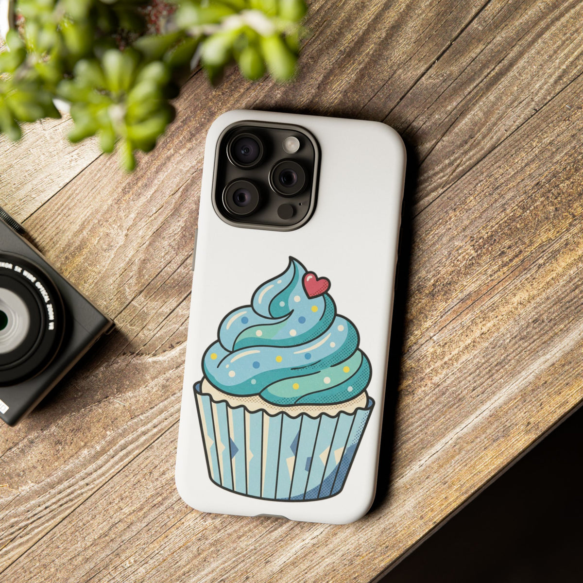 Blue Cupcake Tough Phone Cases