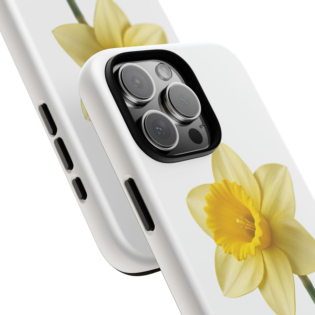 Daffodil Blossom Tough Phone Case — Yellow Spring Floral iPhone Cover