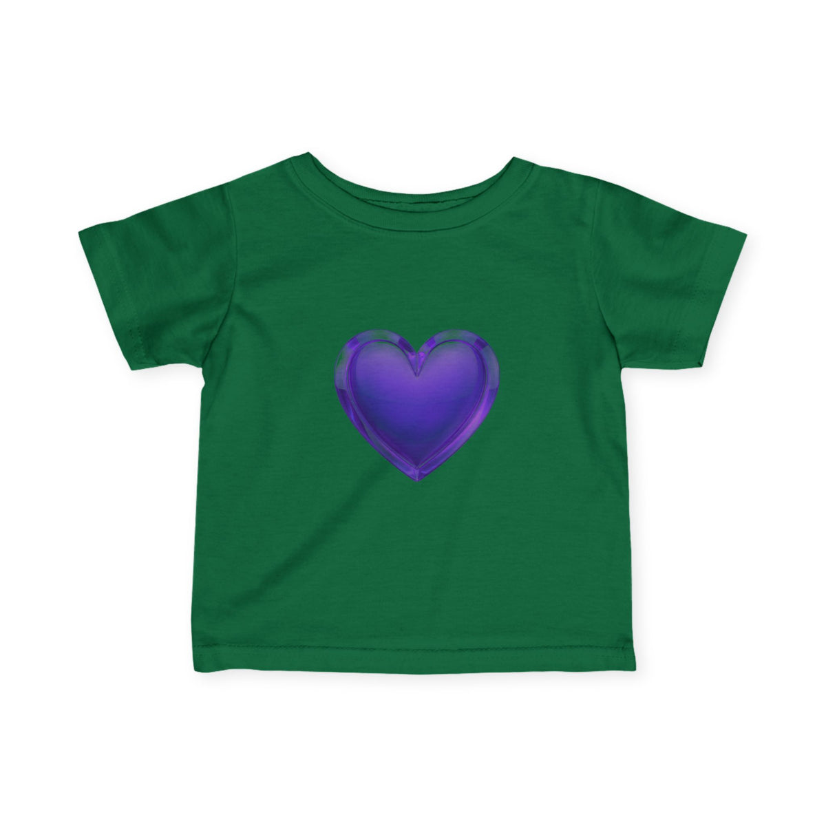 Infant Tee — Shiny Purple Heart Baby T-Shirt