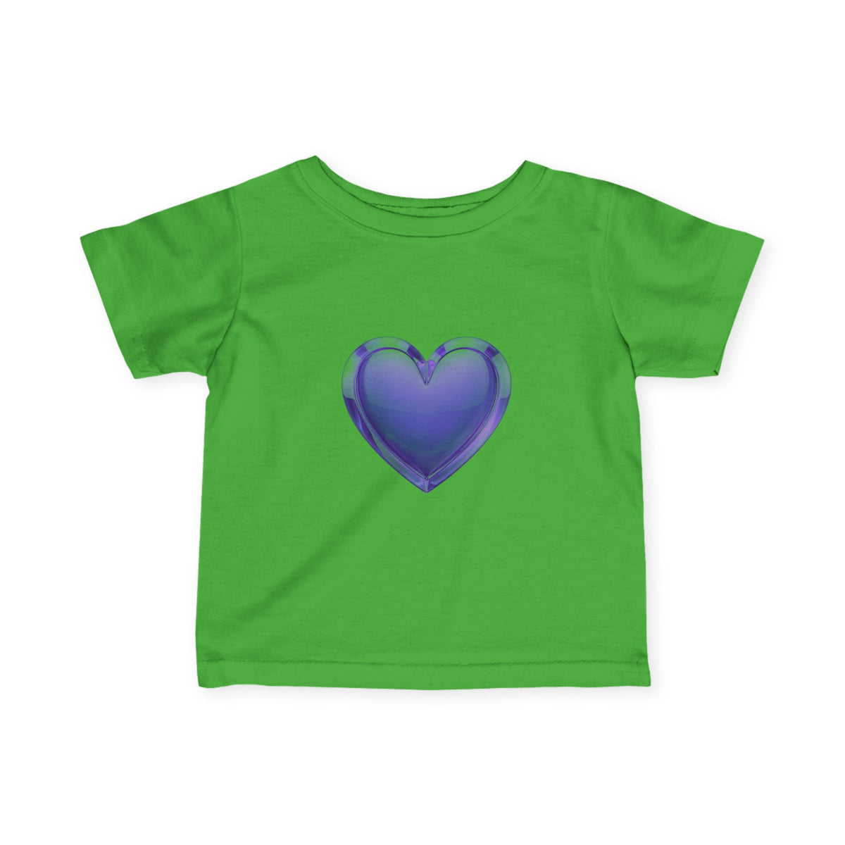 Infant Tee — Shiny Purple Heart Baby T-Shirt