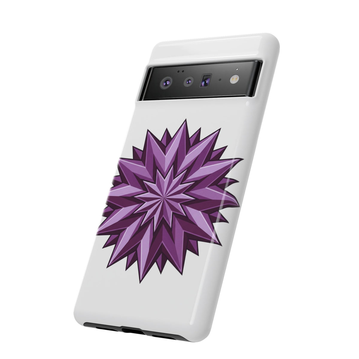 Purple Geometric Star Phone Case