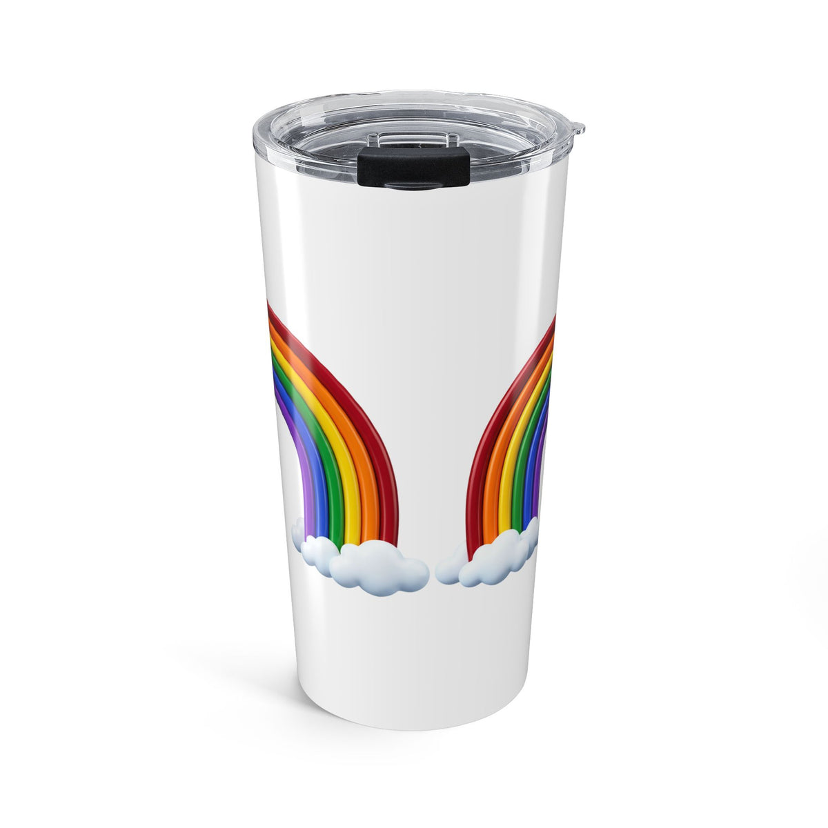 Rainbow Cloud Tumbler 20oz - Insulated Stainless Steel Travel Cup
