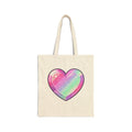 Pastel Rainbow Heart Tote