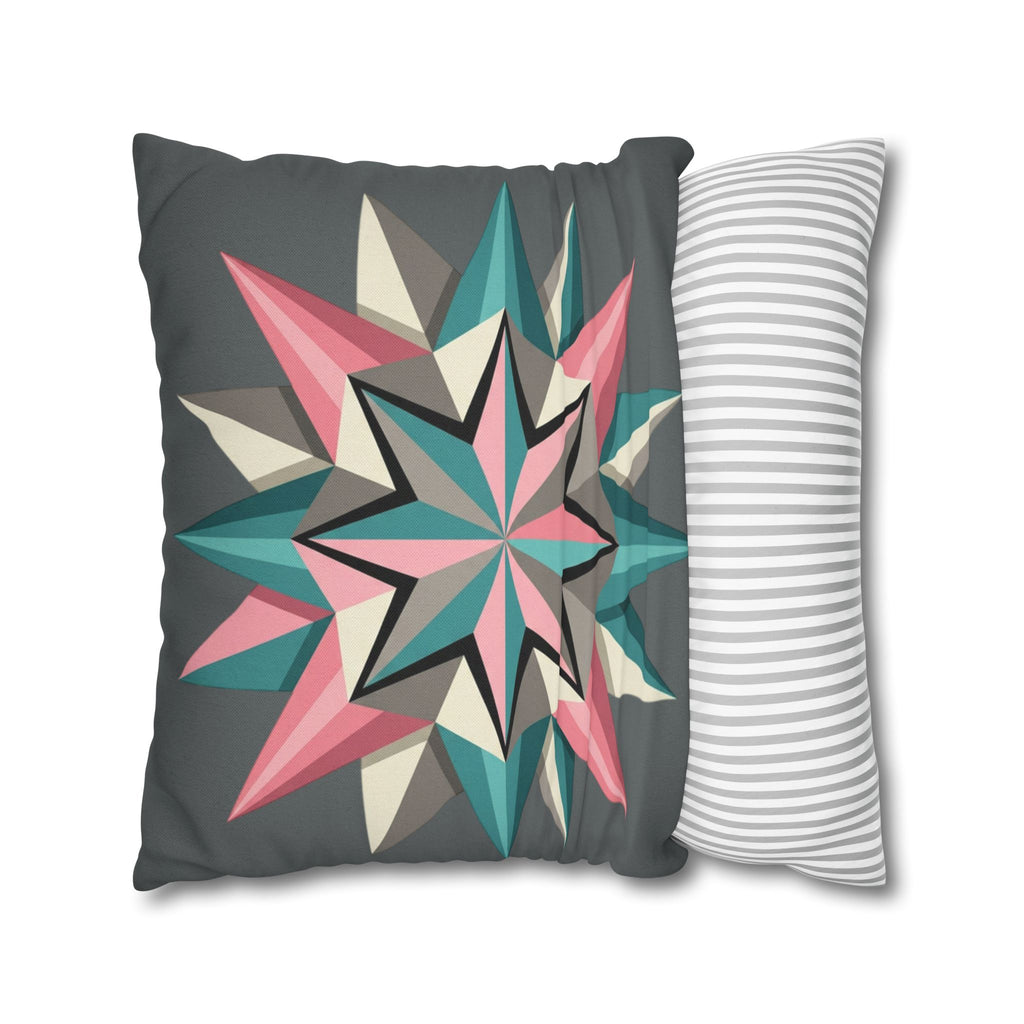 Geometric Starburst Decorative Pillowcase