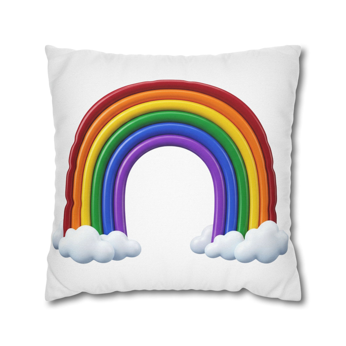 Rainbow Spun Polyester Square Pillowcase