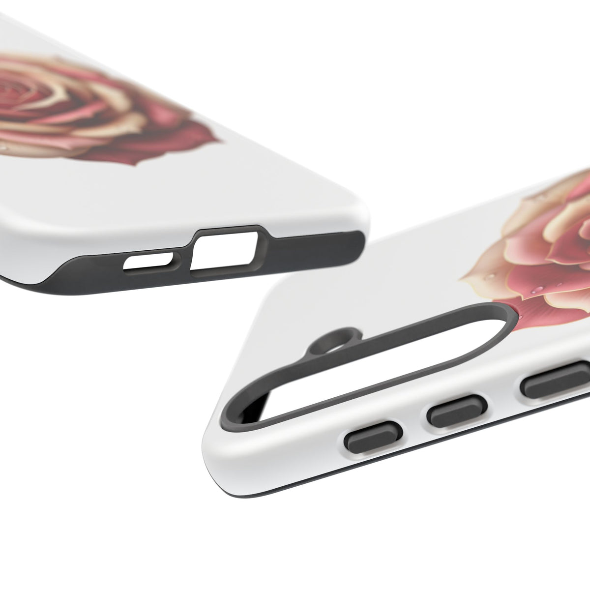 Rose Waterdrop Tough Phone Case — Protective Floral iPhone Cover
