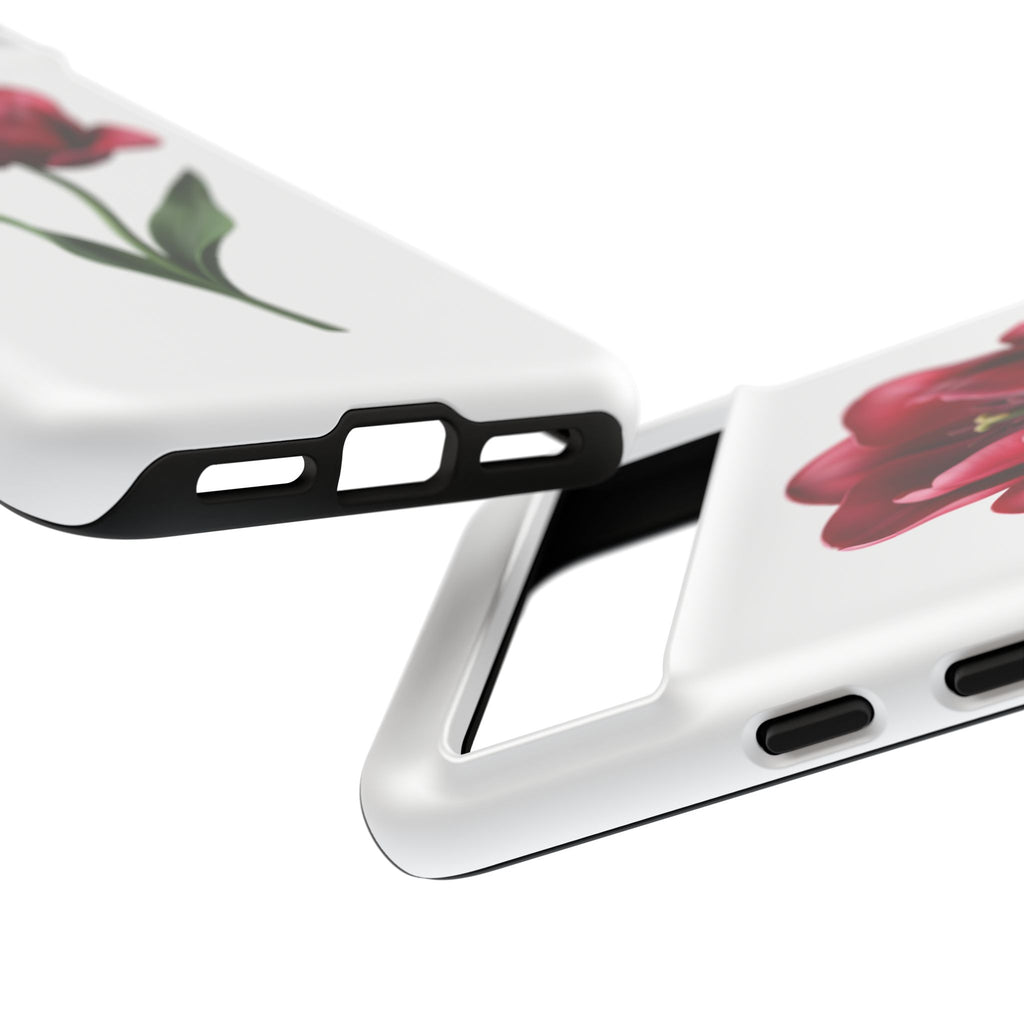 Tulip Floral Tough Phone Case – Protective Blossom iPhone Cover