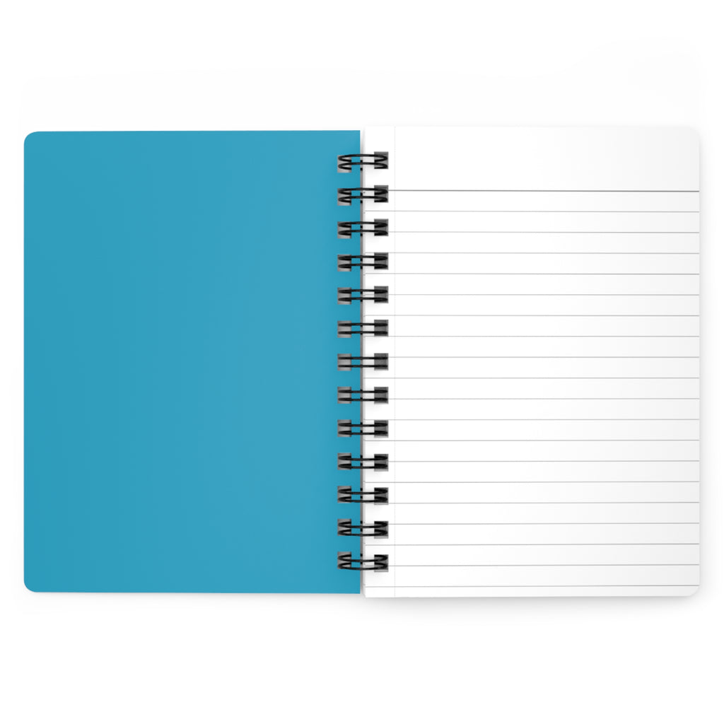 Turquoise Butterfly Design Spiral Bound Journal