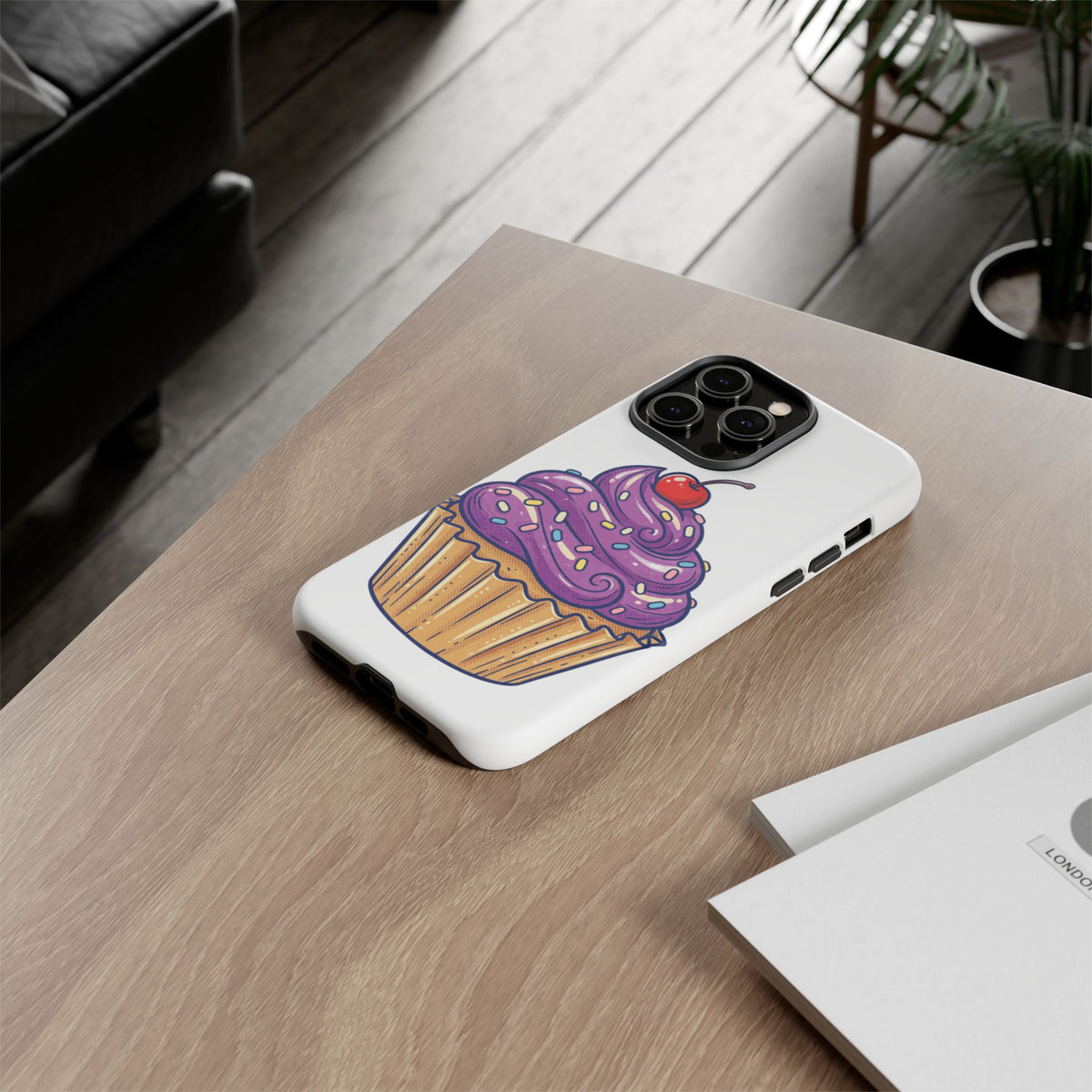 Purple Cupcake Tough Phone Cases