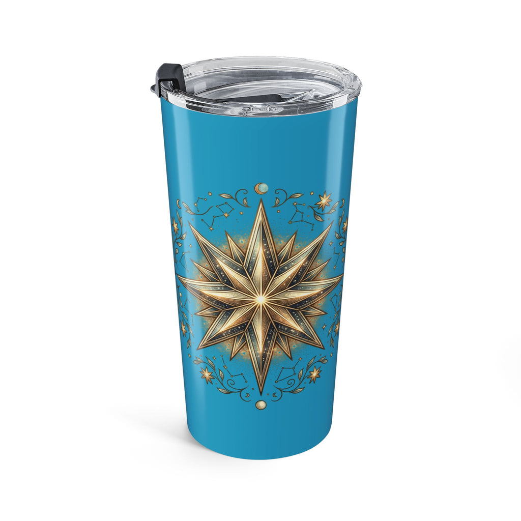 Star Print Turquoise Insulated Tumbler 20oz
