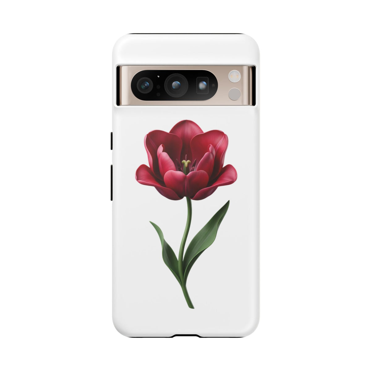 Tulip Floral Tough Phone Case – Protective Blossom iPhone Cover