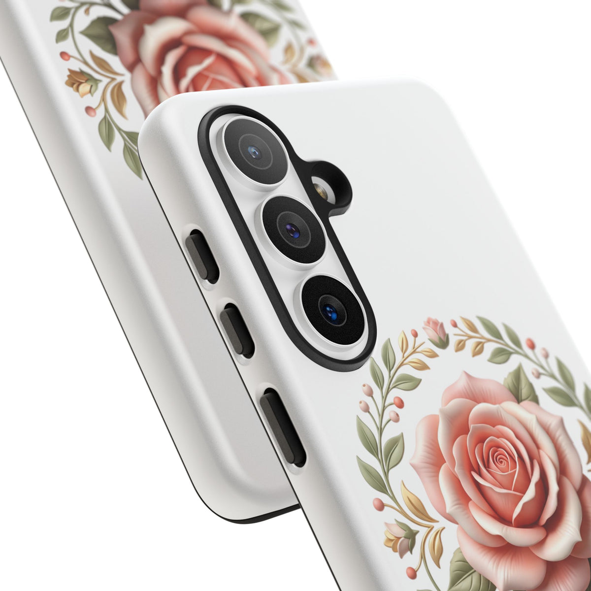 Floral Rose Wreath Tough Phone Case