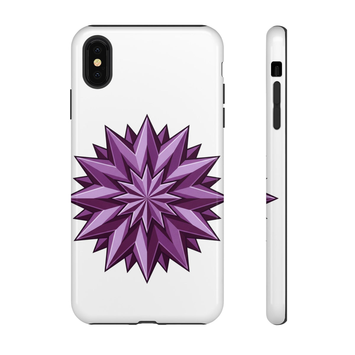 Purple Geometric Star Phone Case