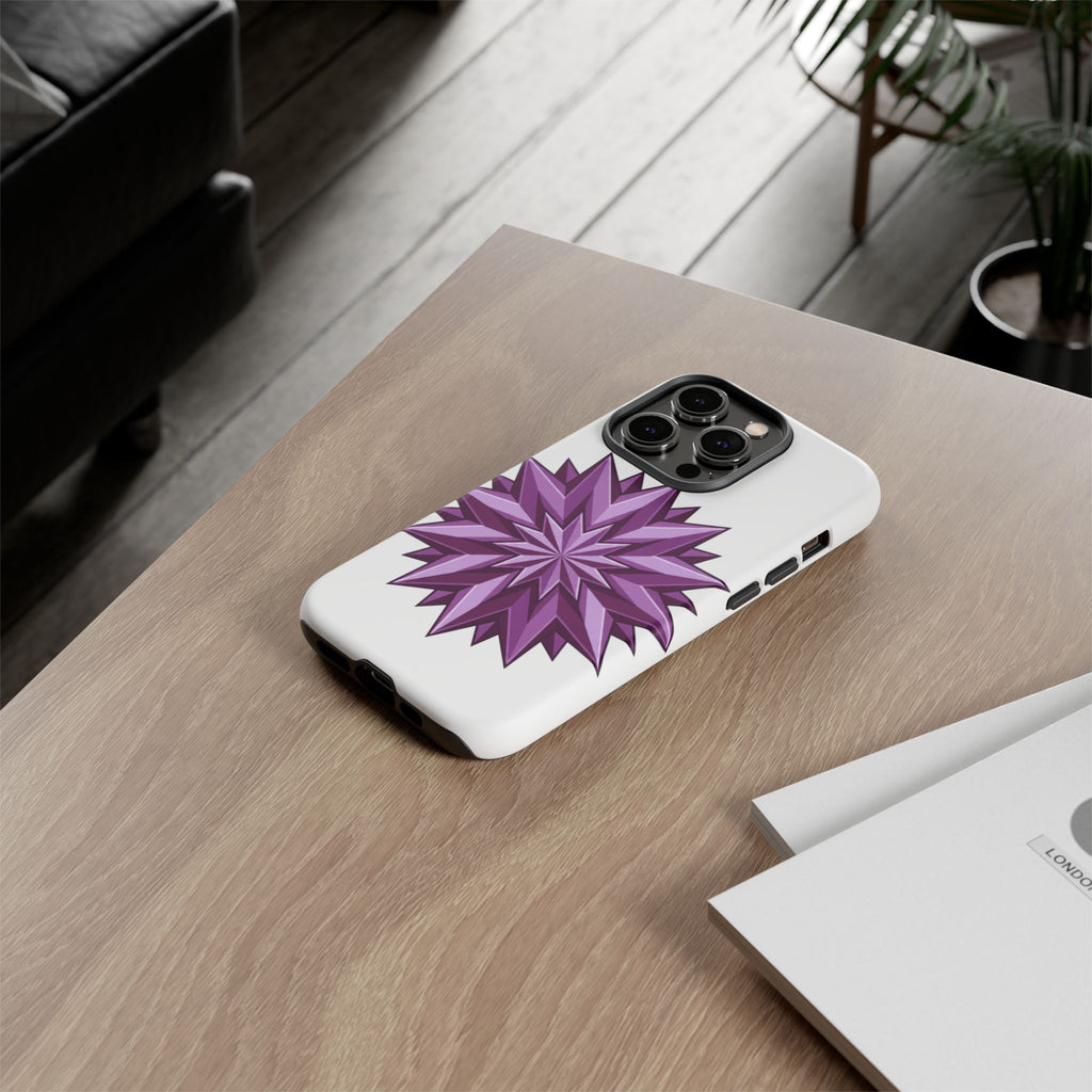 Purple Geometric Star Phone Case