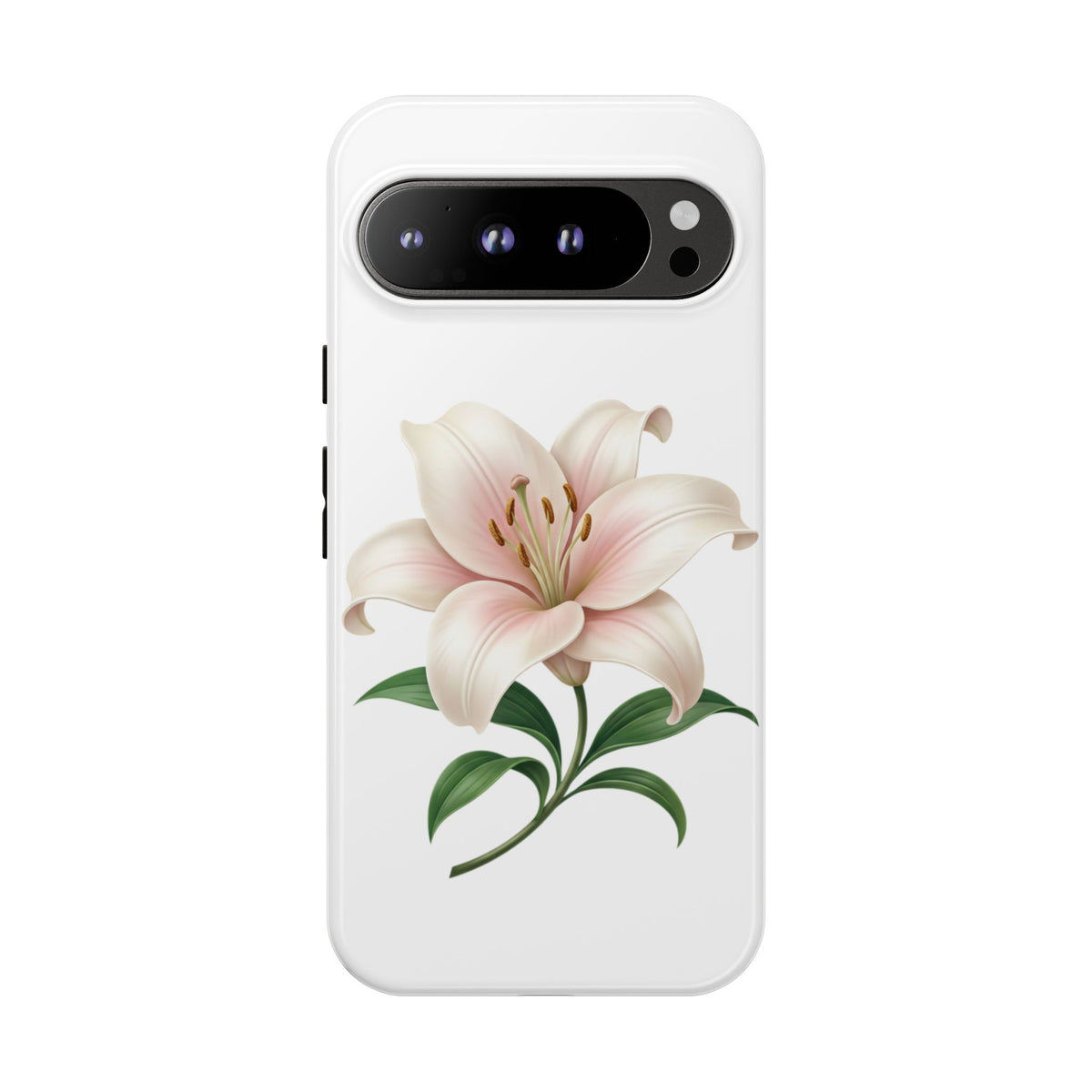 Floral Lily Phone Case — Pink Lily Tough Protective Cover