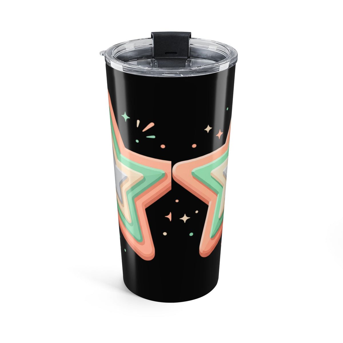Star Design Tumbler 20oz Black