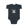 Baby Bodysuit — Cute Swaddled Baby Floral Circle Infant Onesie
