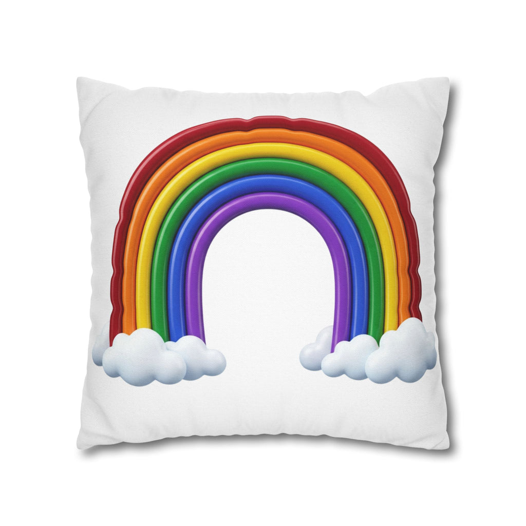 Rainbow Spun Polyester Square Pillowcase