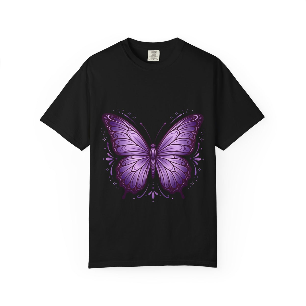Purple Butterfly T-Shirt — Elegant Monarch Graphic Tee